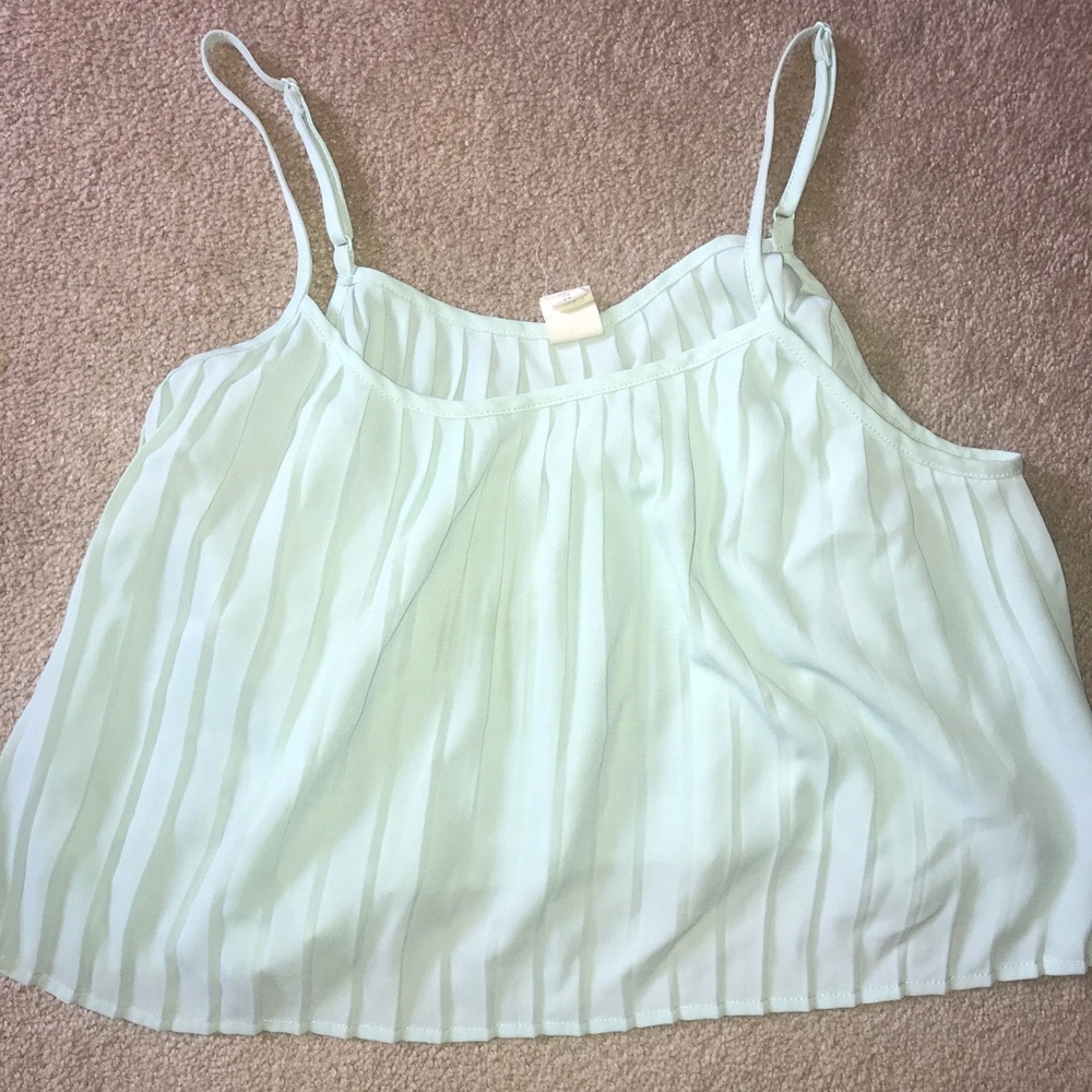 Light blue/Teal, crop top/tank top from LA Hearts